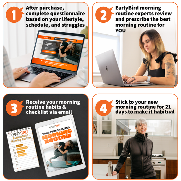 EarlyBird Morning Cocktail w/ FREE Cocktail Shaker, Gift Card, Custom Morning Routine, E-Book