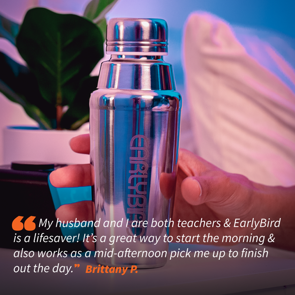 EarlyBird Morning Cocktail w/ FREE Cocktail Shaker, Gift Card, Custom Morning Routine, E-Book