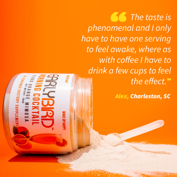 EarlyBird Morning Cocktail w/ FREE Cocktail Shaker, Gift Card, Custom Morning Routine, E-Book